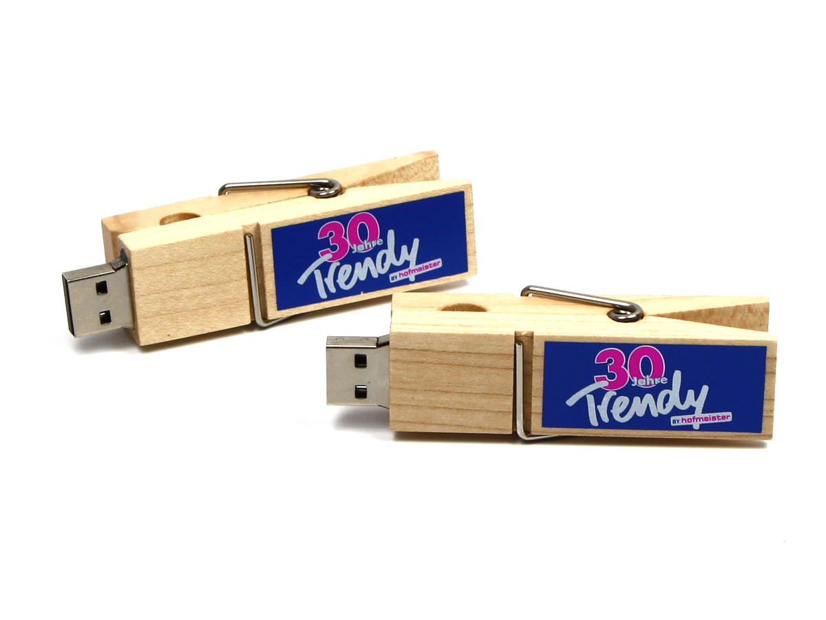 USB Holz Wäscheklammer