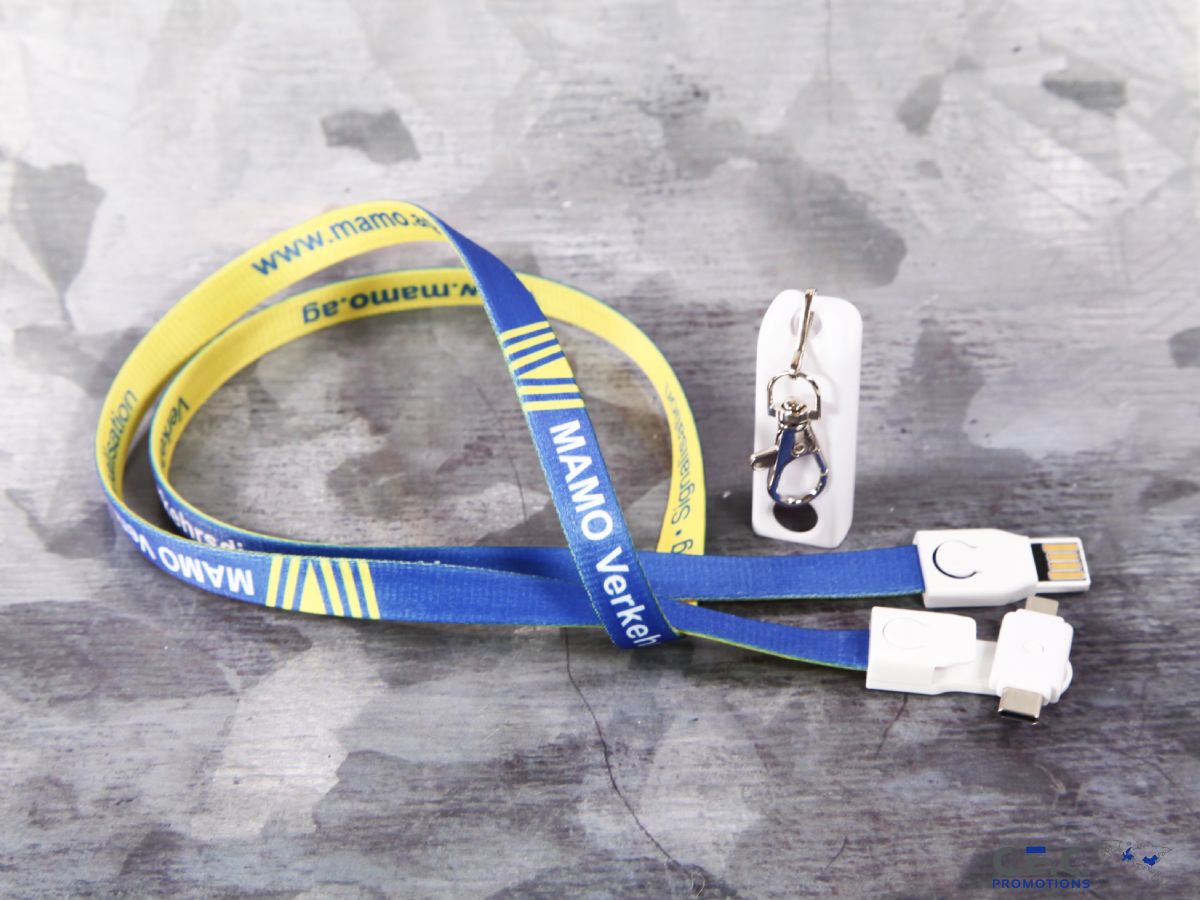 ladelanyard mit 32gb speicher usb ladekabel