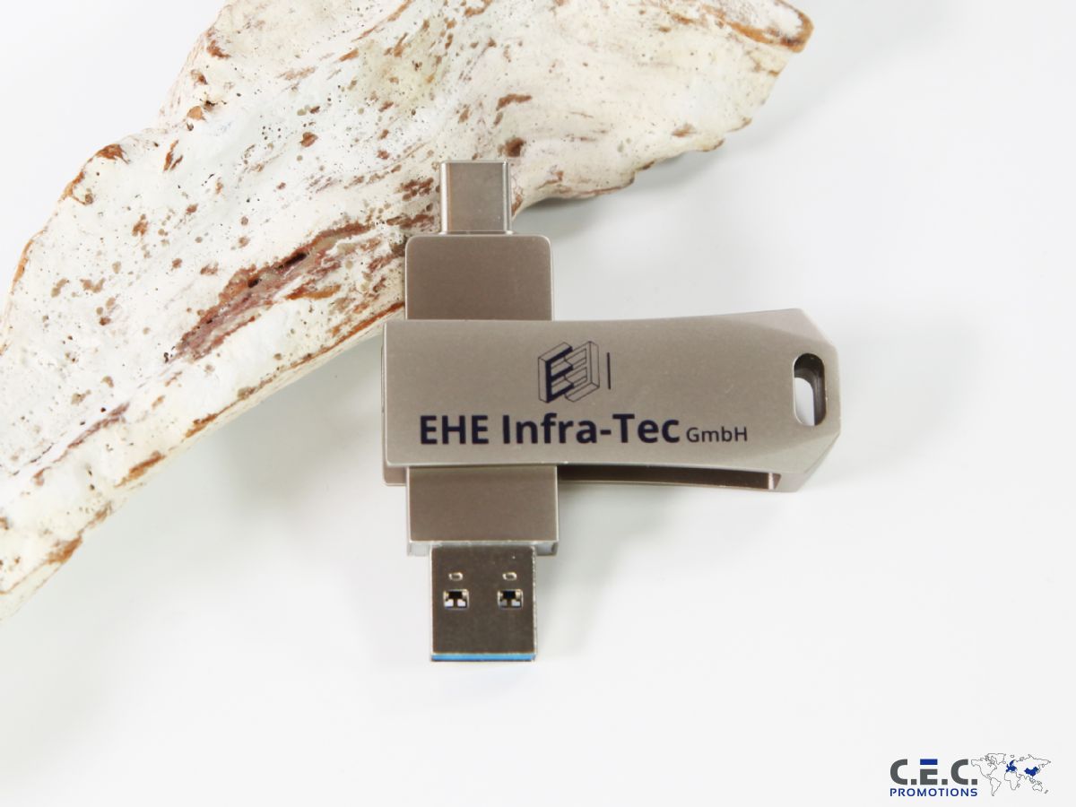 usb vollmetall twister highspeed mit logo