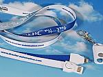 2 in 1 lanyard kabel ladekabel band adapterkabel logo