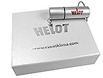 Alu-17 USB-Stick mit Verpackung silber bedruckt, schraubverschluss, Alu.17