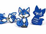 Creative USB Stick Figur individuell fuchs blau logo