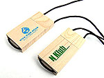 Holz-05 USB-Stick hellbraun bedruckt band, deckel, Metall.09