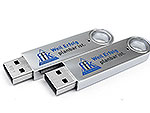 Metall USB-Stick hochglanz edel silber werbeartikel, Metall.12