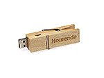 USB Wäscheklammer Holz klammer gravur lasergravur logo gravieren