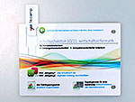 USB-Stick in Karte abheftbar Ordner bedruckt, USB plastic Card