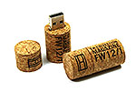 USB-Stick flash Korken hellbraun gravur logo hilfiger