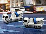 Betonmischer usb stick, lkw usb sticks,  Baustelle, Baustellenfahrzeug, pbc, weiß, transport, CustomProdukt, PVC