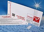 usb karte dinlang mailing card druck werbung lochung