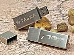 usb stick alu metall silber matt logo gravur