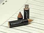 usb stick bleistift stift holz originell