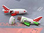 usb stick flugzeug reisen transport fliegen logo