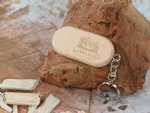 usb stick holz abgerundet natur hellbraun gravur