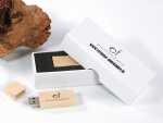 usb stick holz classic natur hellbraun verpackung box kreativ logo
