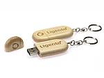 usb stick holz hell oval schluesselanhänger ring logo gravur lasergravur