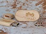 usb stick holz natur gravur öko hellbraun logo