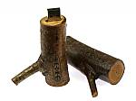 usb stick holz stamm ast natur baum logo