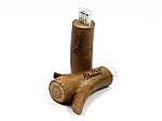 usb stick holz stamm natur ast logo hof birken