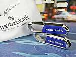 usb stick karabiner metall hochwertig werbung