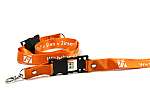 usb stick lanyard umhängeband messe logo weiss orange
