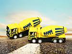 usb stick lkw betonmischer fuhrpark transport gelb logo