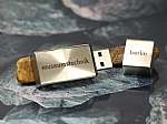 usb stick metall eckig schlicht gravur