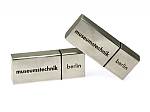 usb stick metall eckig schlicht matt logo
