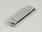 usb stick metall glanz silber schlicht logo gravur