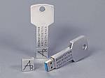 usb stick schluessel key speed aluminium matt logo druck
