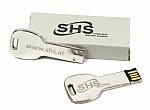 usb stick schluessel silber logo verpackung weiss
