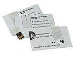 usb stick visitenkarte papier werbung logo weiss