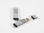 usb stick vollmetall chrom mit lasergravur