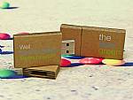 usb stick wellpappe natur karton druck logo