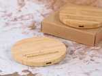 wireless charger holz basic natur öko hellbraun ladegerät