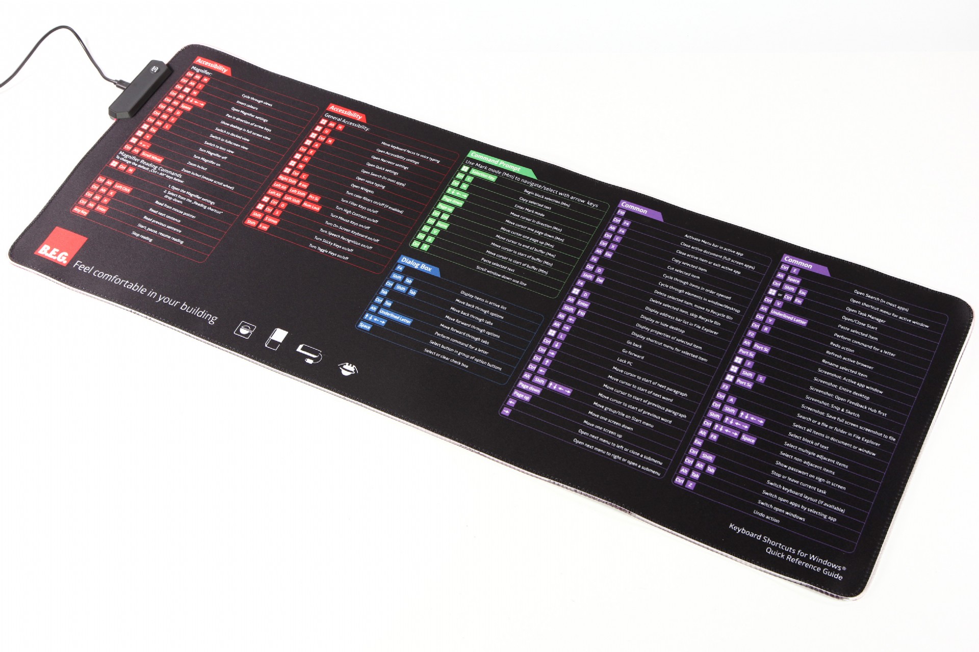 beg logo led xxl mousepad 04