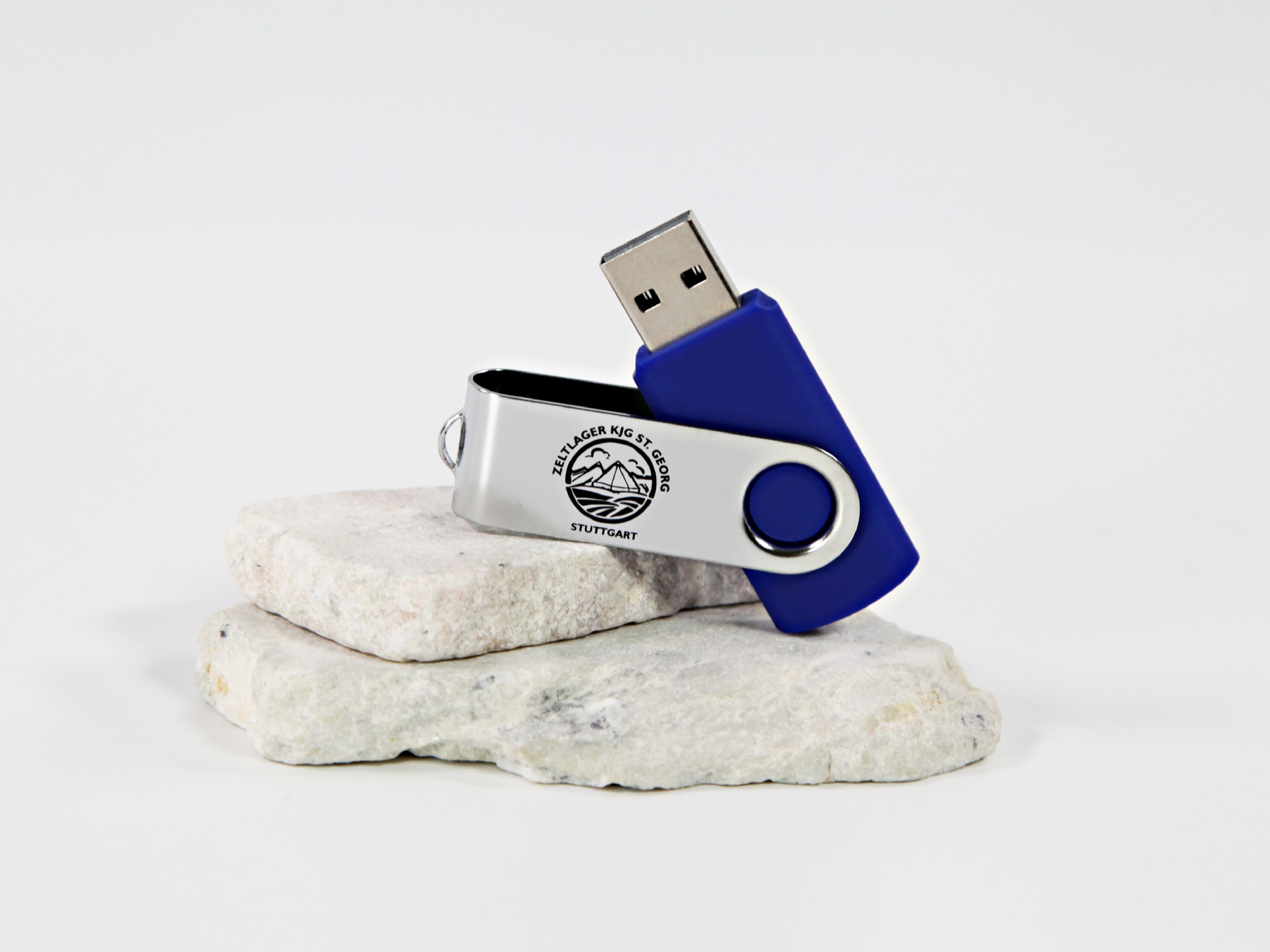 usb drehstick mit metallklammer wunschfarbe logodruck
