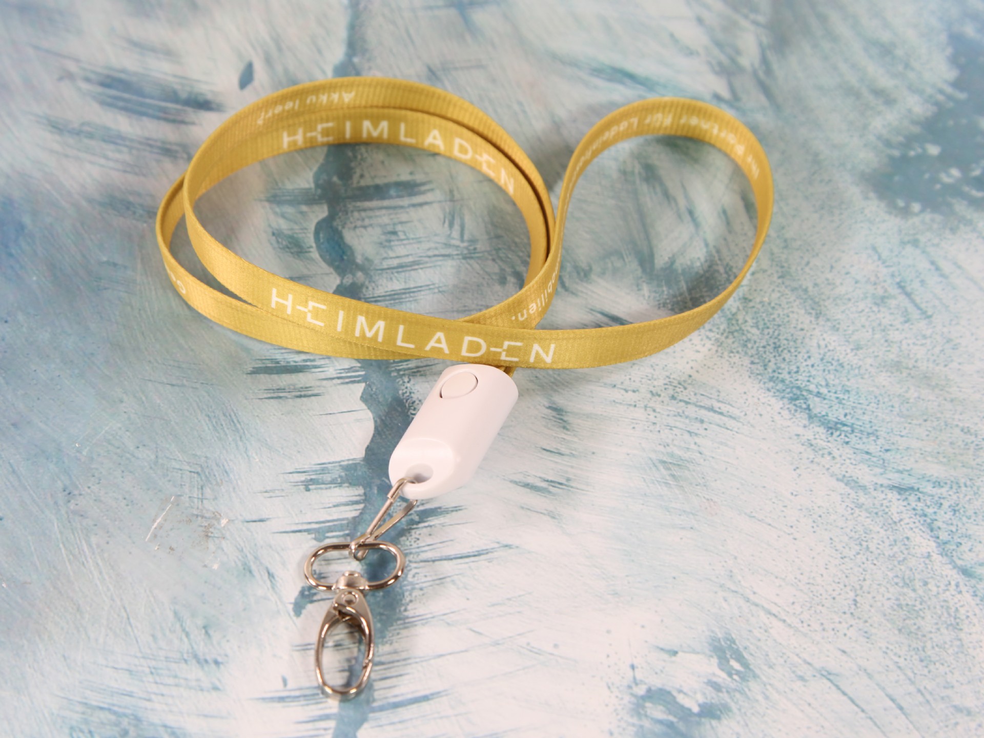 usb lade lanyard mobilgrã¤te textilband golddruck