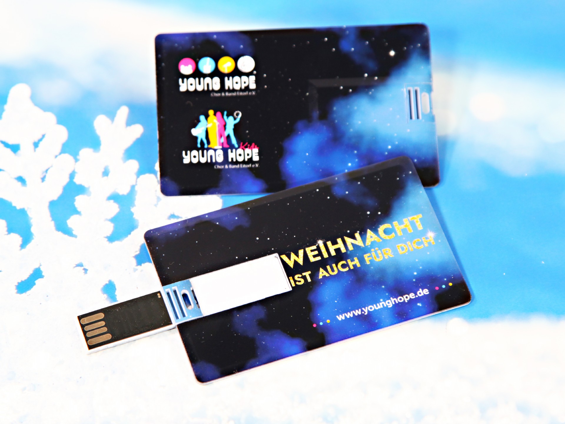 usb plastik kreditkarte bilderdruck weihnachten