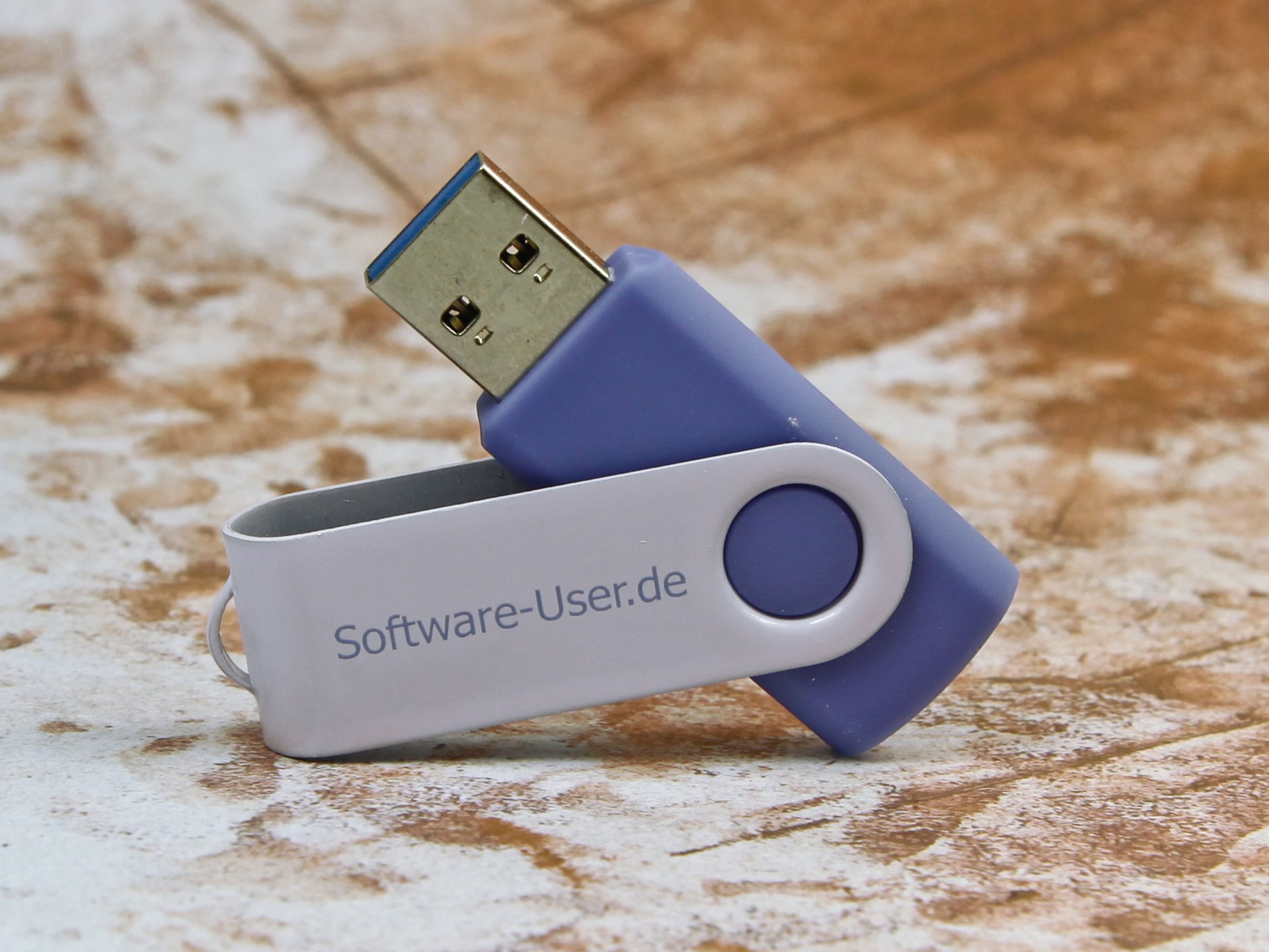usb stick drehbar klassisch metallbuegel logo druck