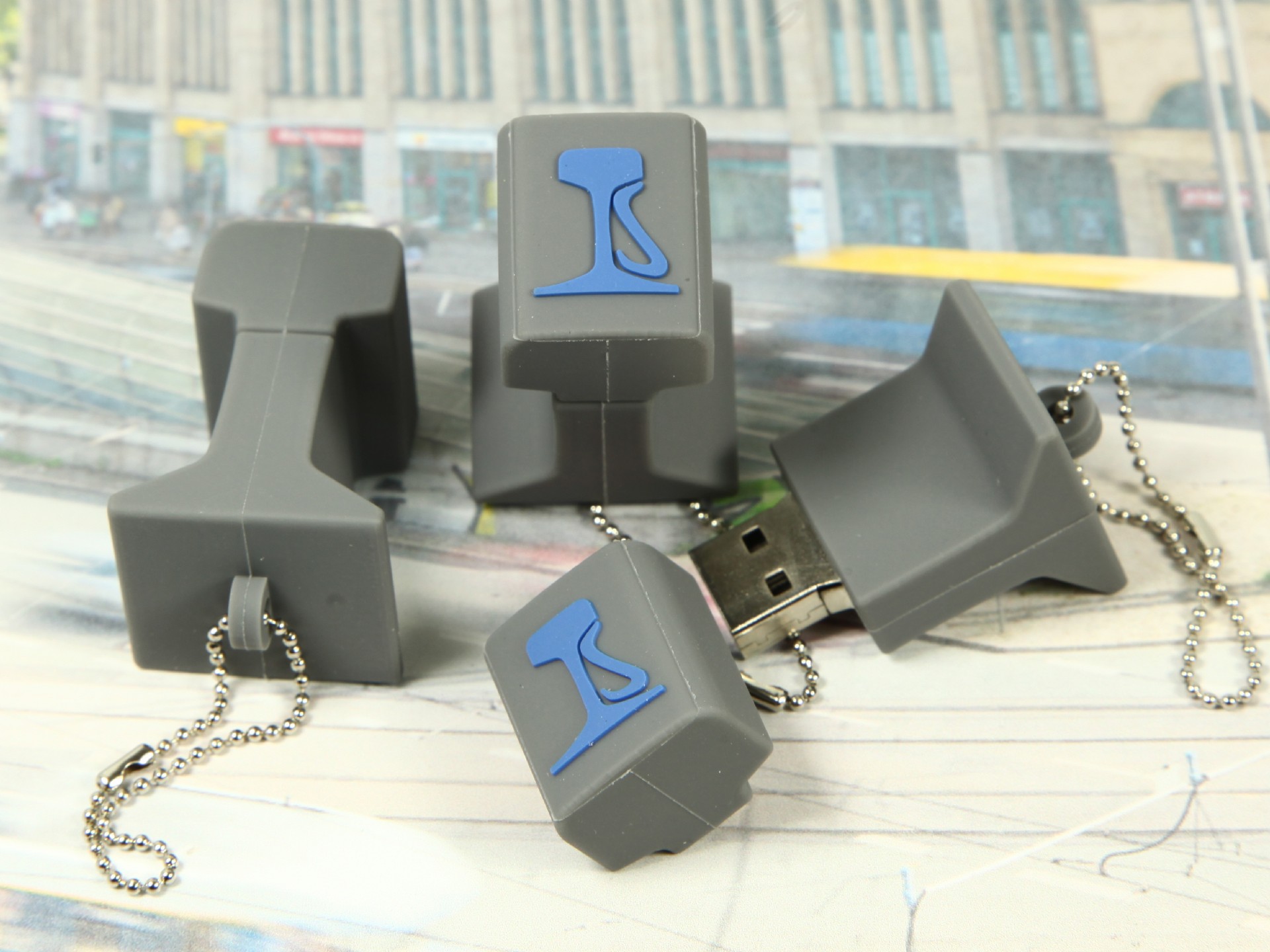 usb stick schiene bahnschiene werbung