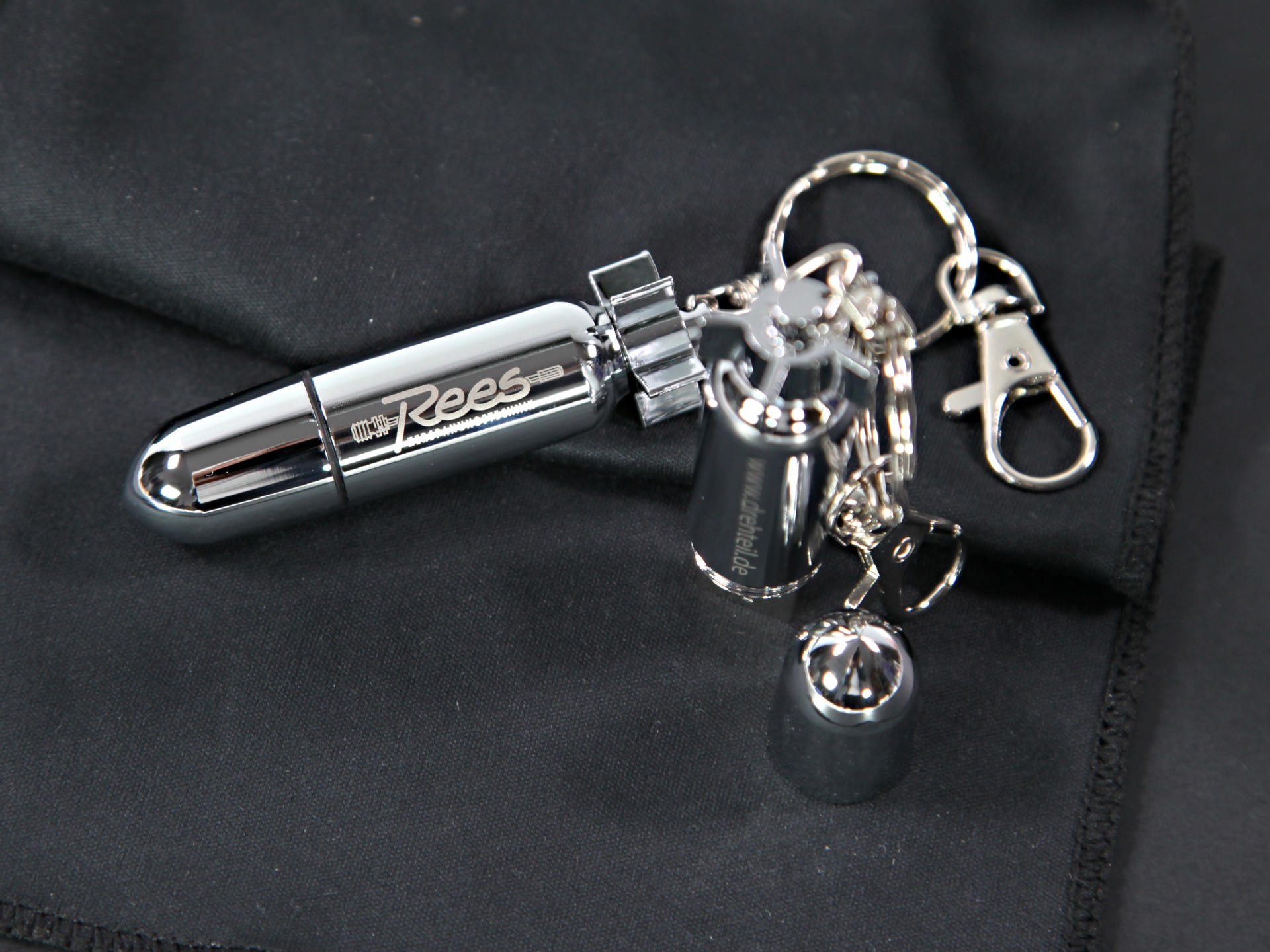 usb torpedo chrom stick mit gravur schlã¼sselring